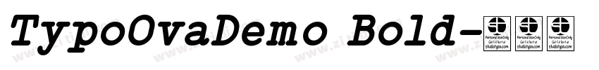 TypoOvaDemo Bold字体转换